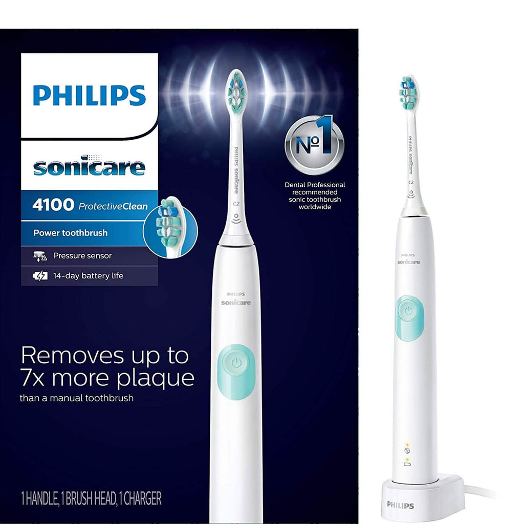 Philips Sonicare - Brosse à dents rechargeable ProtectiveClean 4100 - Blanche
