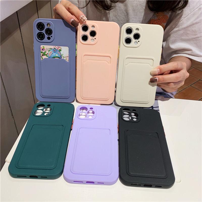 Coque de téléphone pour iPhone 11 12 13 Pro Max XR X XS Max 12 Mini 12 Pro Étui portefeuille en silicone souple avec porte-cartes Compatible avec iPhone 13 Étui portefeuille sécurisé