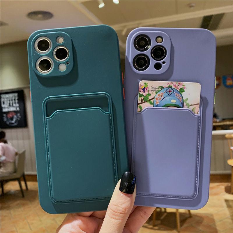 Coque de téléphone pour iPhone 11 12 13 Pro Max XR X XS Max 12 Mini 12 Pro Étui portefeuille en silicone souple avec porte-cartes Compatible avec iPhone 13 Étui portefeuille sécurisé