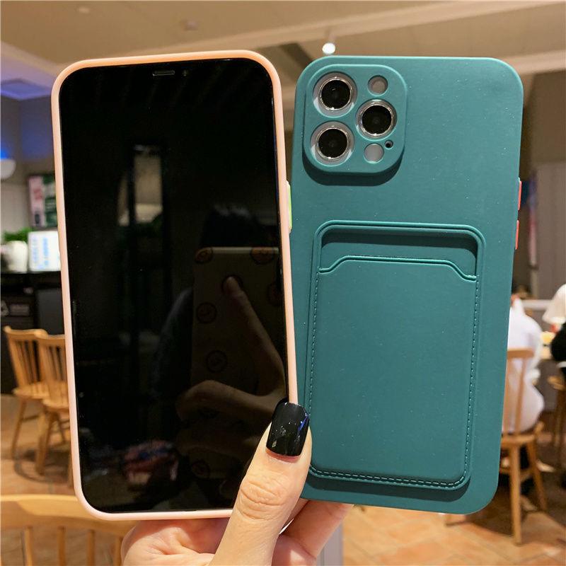Coque de téléphone pour iPhone 11 12 13 Pro Max XR X XS Max 12 Mini 12 Pro Étui portefeuille en silicone souple avec porte-cartes Compatible avec iPhone 13 Étui portefeuille sécurisé