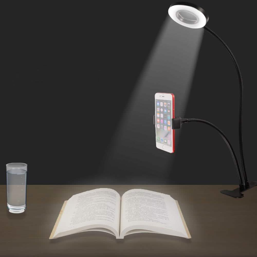 Kit support téléphone et anneau lumineux