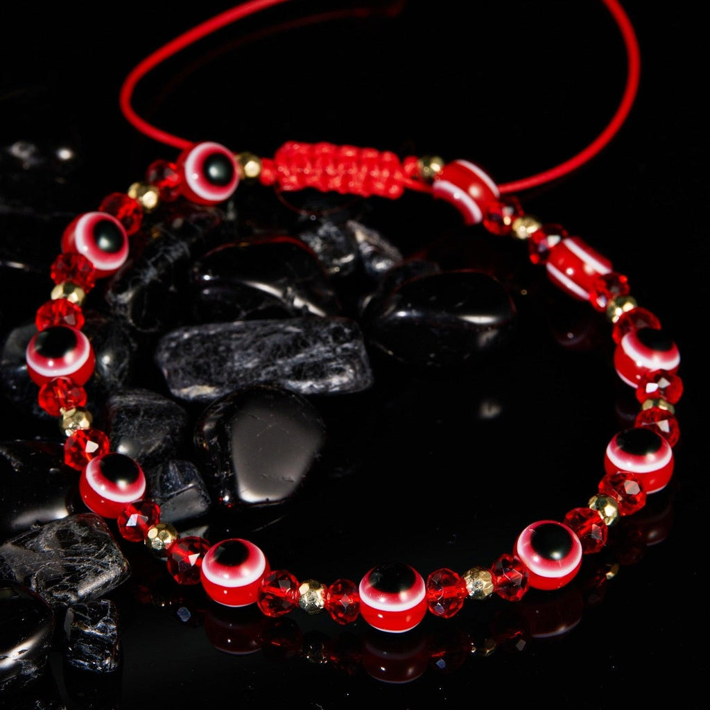 Ensembles de bracelets promesse Pinky bleus, chaînes de perles en cristal colorées, bracelets de couple porte-bonheur, bracelets colorés à œil, bracelets en corde tressée faits à la main pour femmes, bijoux d'amitié