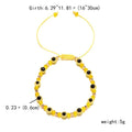 Ensembles de bracelets promesse Pinky bleus, chaînes de perles en cristal colorées, bracelets de couple porte-bonheur, bracelets colorés à œil, bracelets en corde tressée faits à la main pour femmes, bijoux d'amitié