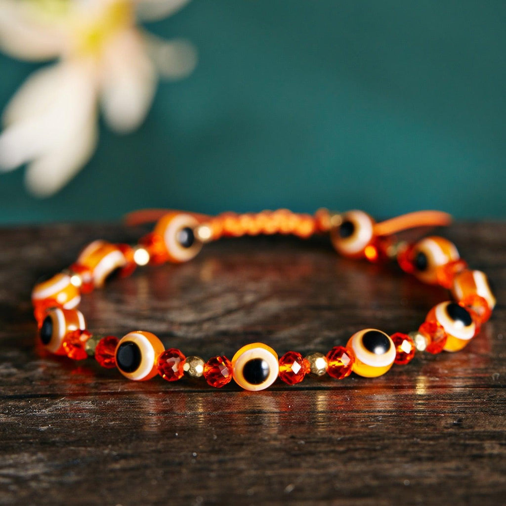 Ensembles de bracelets promesse Pinky bleus, chaînes de perles en cristal colorées, bracelets de couple porte-bonheur, bracelets colorés à œil, bracelets en corde tressée faits à la main pour femmes, bijoux d'amitié