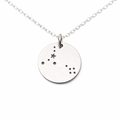 Collier Zodiaque Poissons – Pendentif Constellation en Argent Sterling sur Chaîne de 45 cm, Bijou Astrologique Cadeau