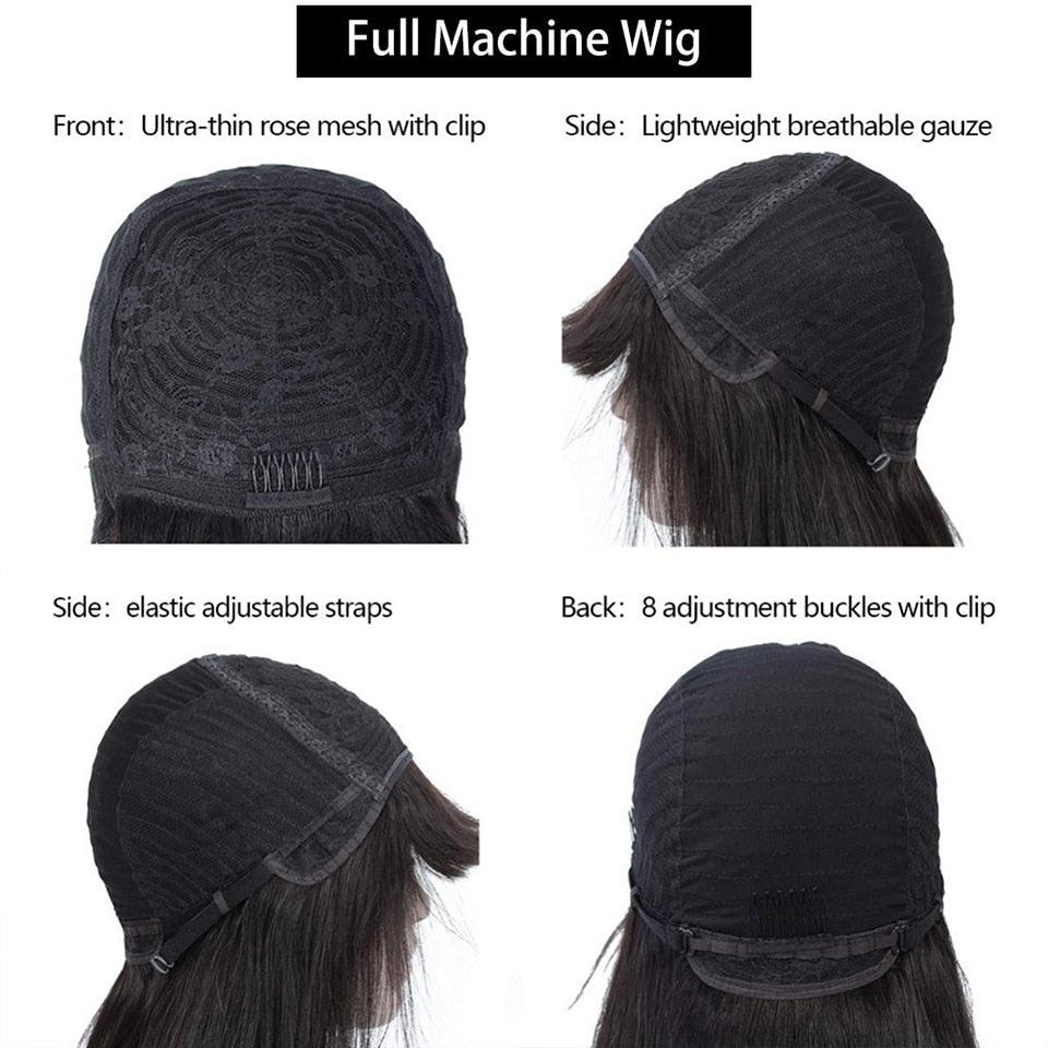 Perruque Coupe Pixie Cheveux Humains Bouclés Perruques Courtes Bob Bouclées Cheveux Humains Pour Femmes Perruque Complète Faite à la Machine Perruques Cheveux Humains Pour Femmes Noires Cadeaux pour Petites Amies