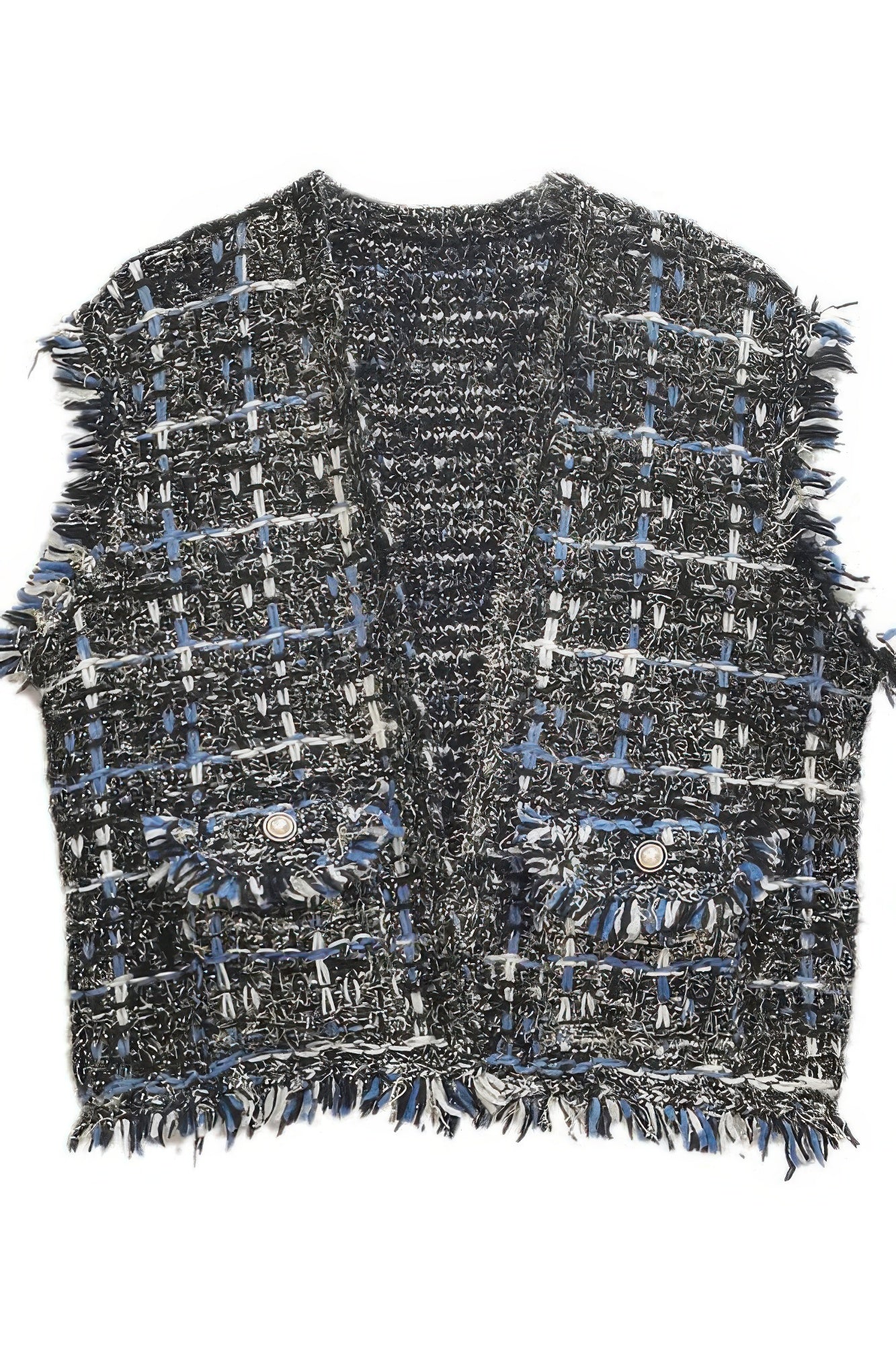 Gilet en tweed à carreaux
