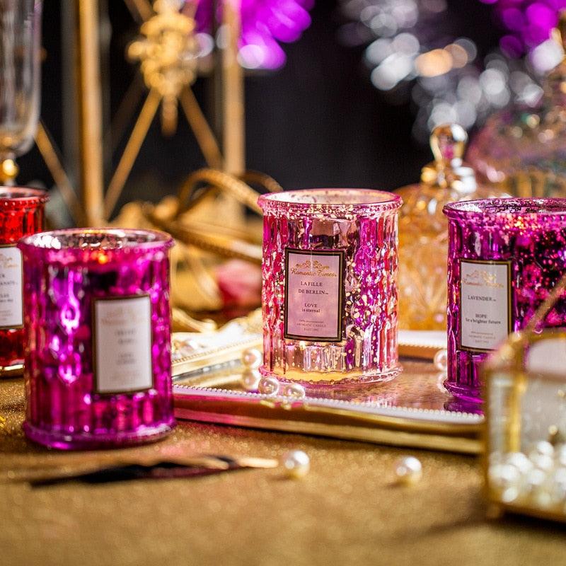 Bougie parfumée aux huiles essentielles, cire de coco naturelle, sans fumée, 100% coco, coulée à la main, très parfumée, apaise les nerfs, tasse en verre, bougie aromatique, cadeau d'anniversaire