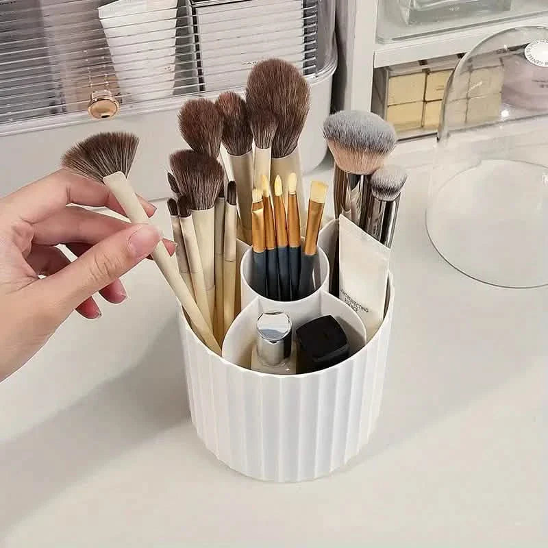 Boîte de rangement en plastique pour pinceaux de maquillage