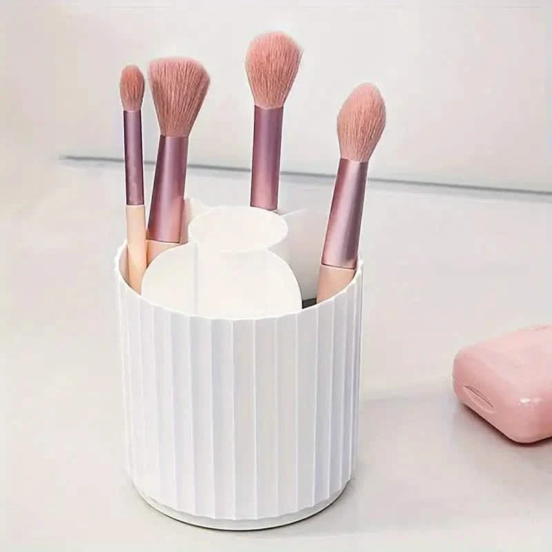 Boîte de rangement en plastique pour pinceaux de maquillage