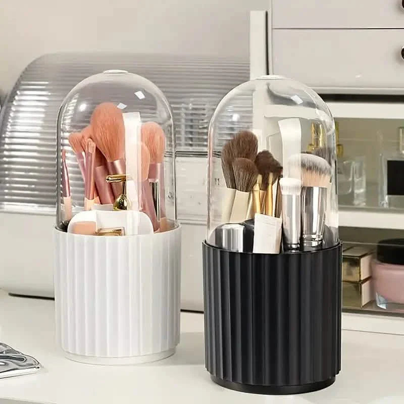Boîte de rangement en plastique pour pinceaux de maquillage