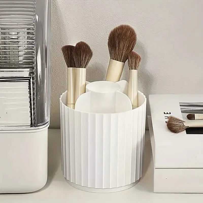Boîte de rangement en plastique pour pinceaux de maquillage