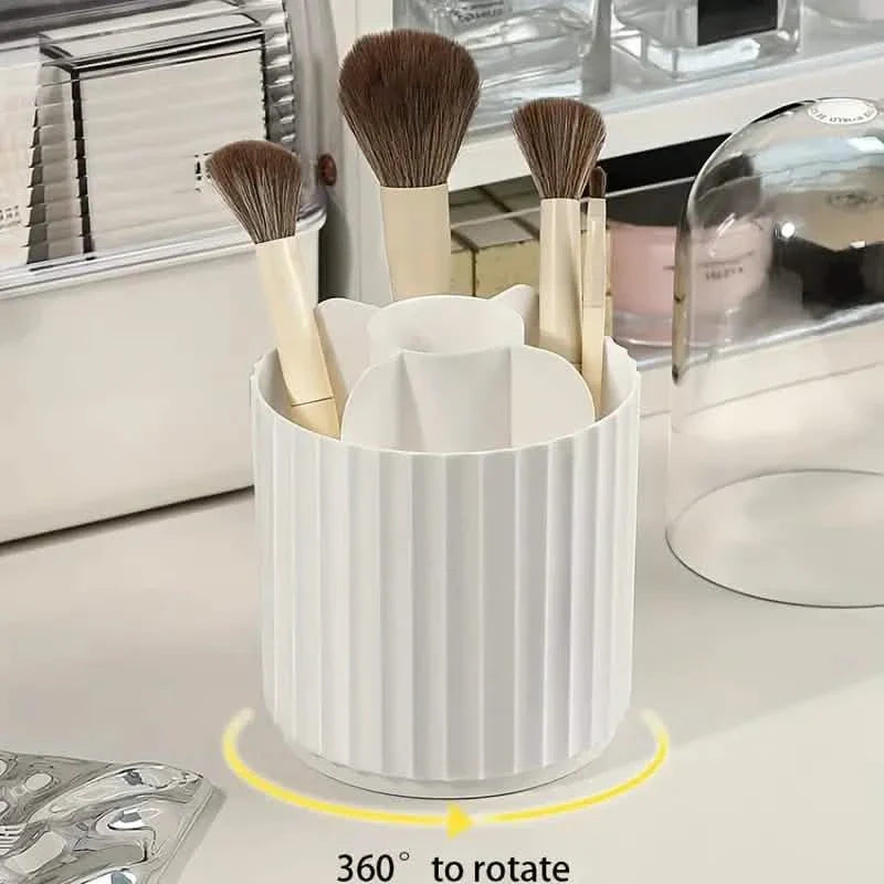 Boîte de rangement en plastique pour pinceaux de maquillage