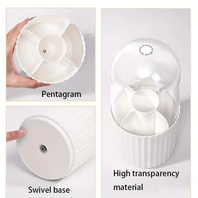 Boîte de rangement en plastique pour pinceaux de maquillage
