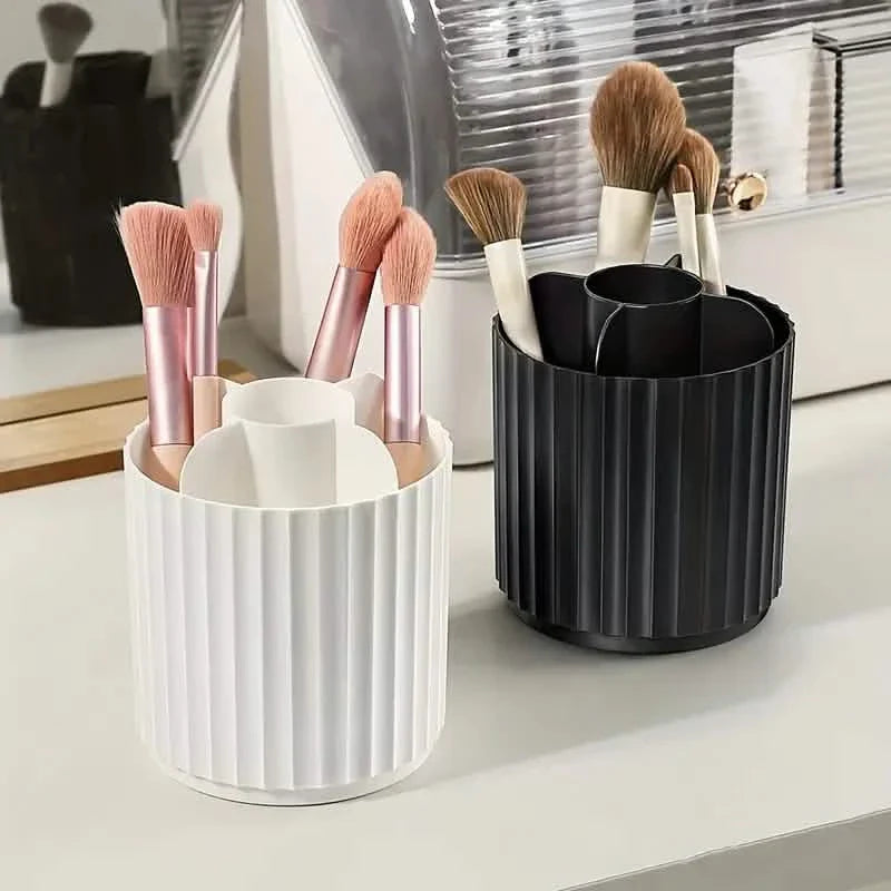 Boîte de rangement en plastique pour pinceaux de maquillage