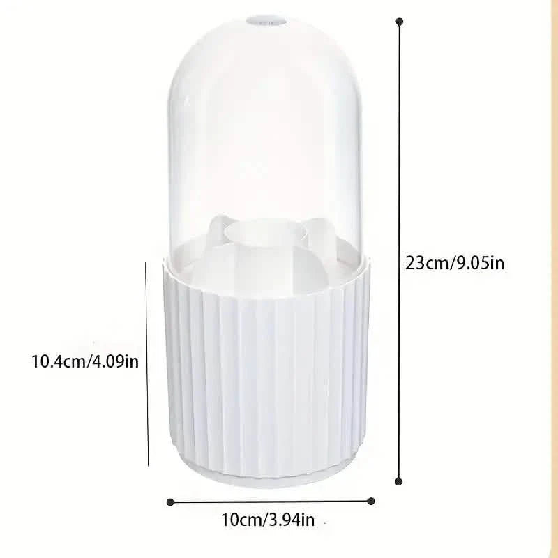 Boîte de rangement en plastique pour pinceaux de maquillage