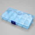 Boîtes de rangement en plastique Compartiments réglables Emballage transparent Boîte à outils Organisateur d'artisanat Boîte à bijoux en plastique rectangulaire avec diviseurs amovibles Conteneurs de rangement pour boucles d'oreilles