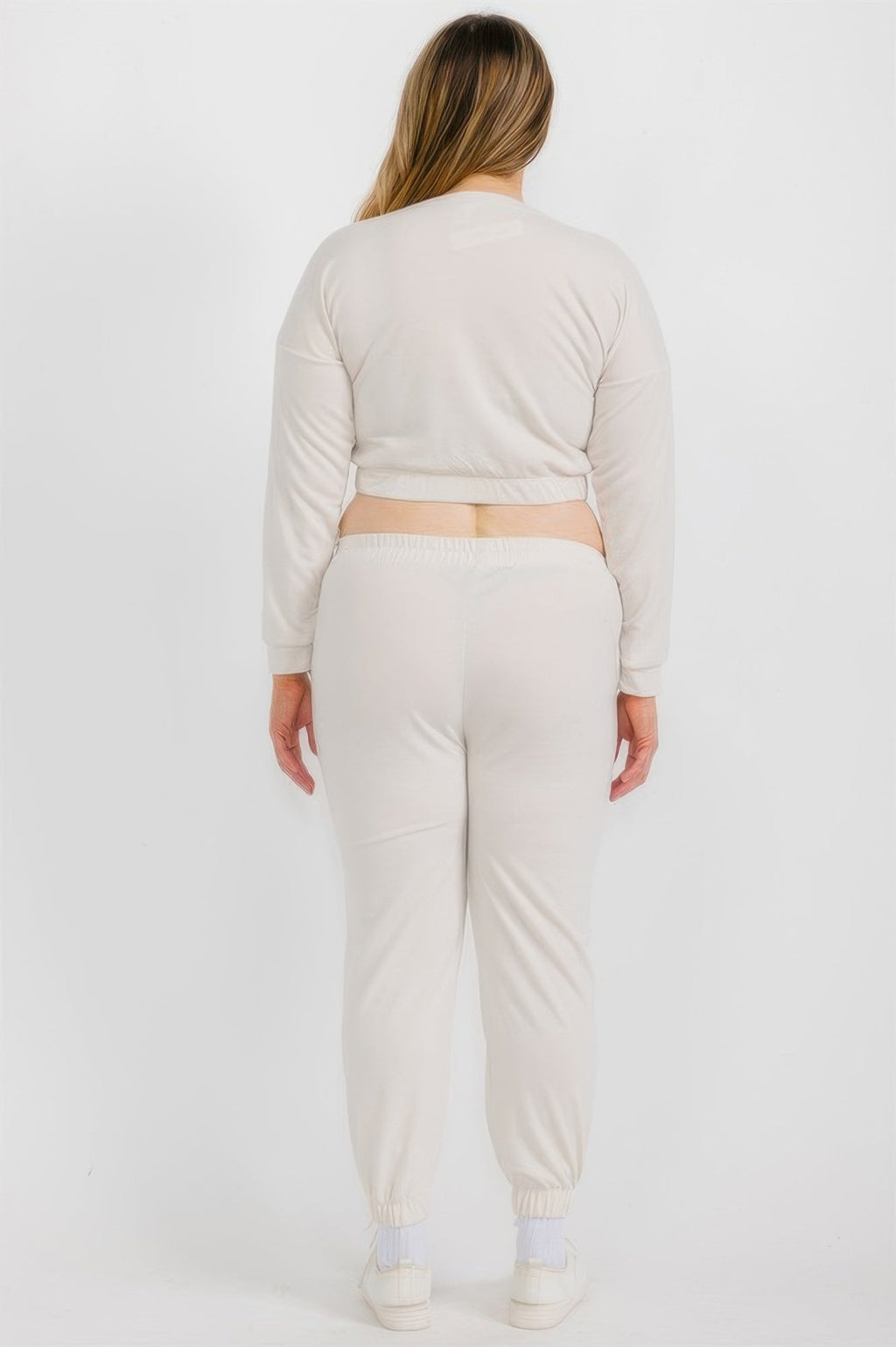 Ensemble pull et jogging en molleton grande taille
