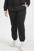 Pantalon de jogging en molleton à taille élastique grande taille