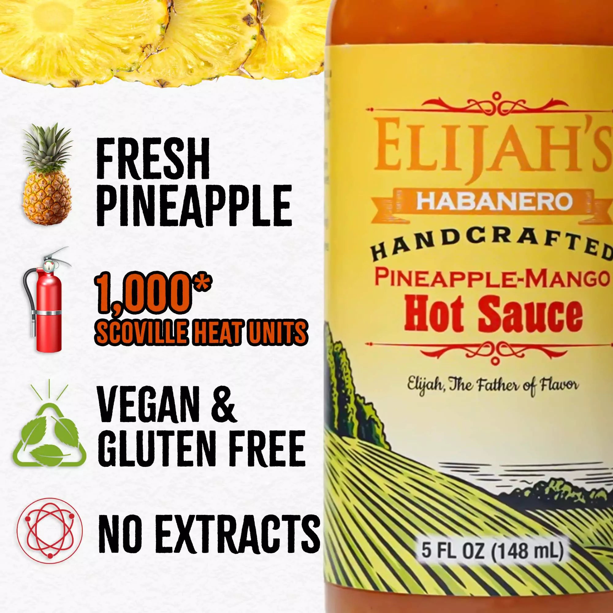 Sauce piquante ananas, mangue et habanero