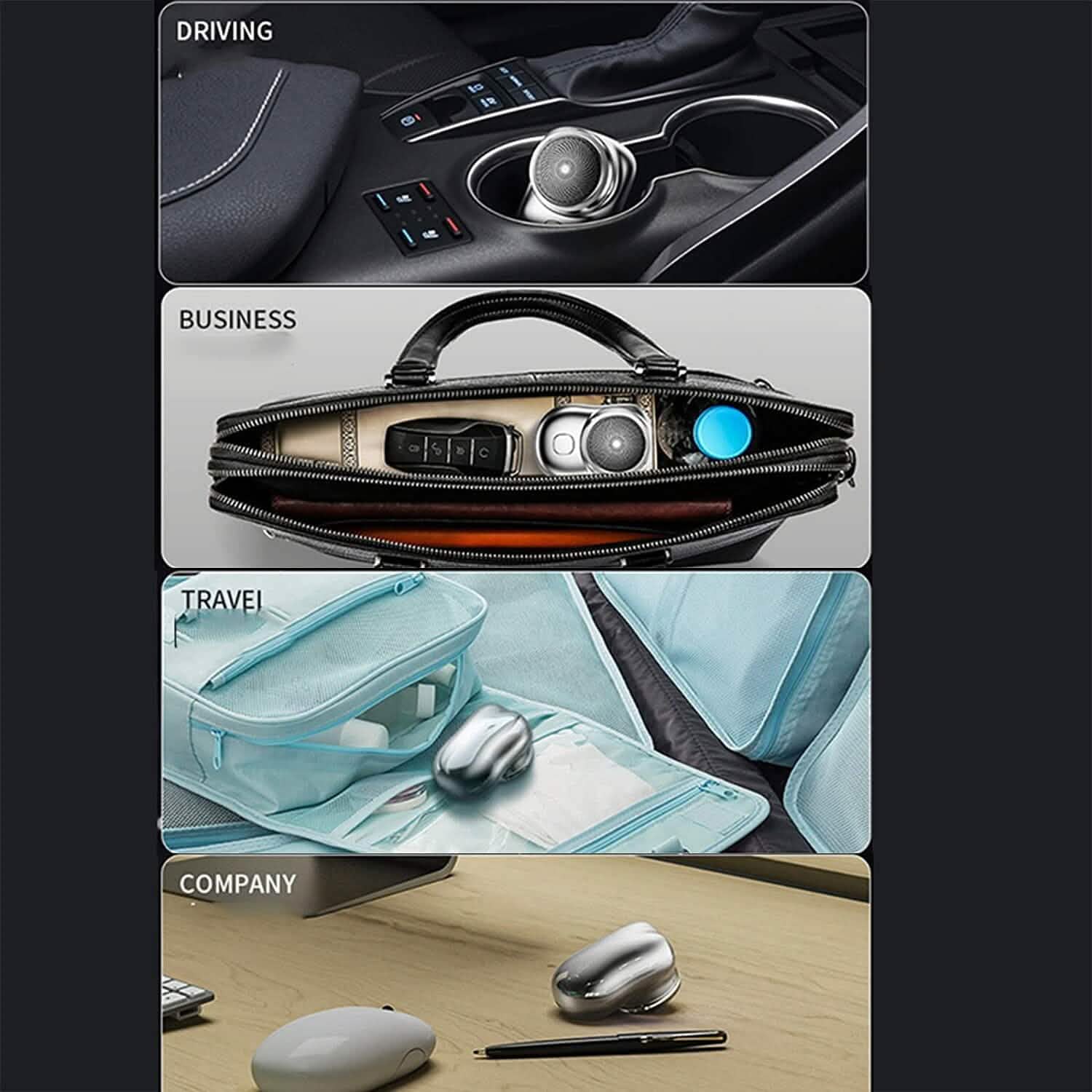 Rasoir Électrique Portable Format Poche Rasoir Homme Étanche Rechargeable USB