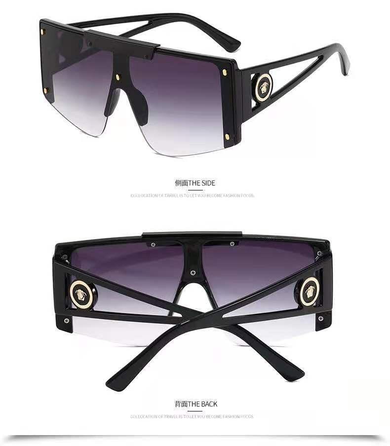 Lunettes de soleil polarisées pour port sur lunettes de vue, avec protection UV 100 %, design classique, grande taille, pour hommes et femmes, avec protection contre le vent et le sable, lunettes connectées pour hommes et femmes