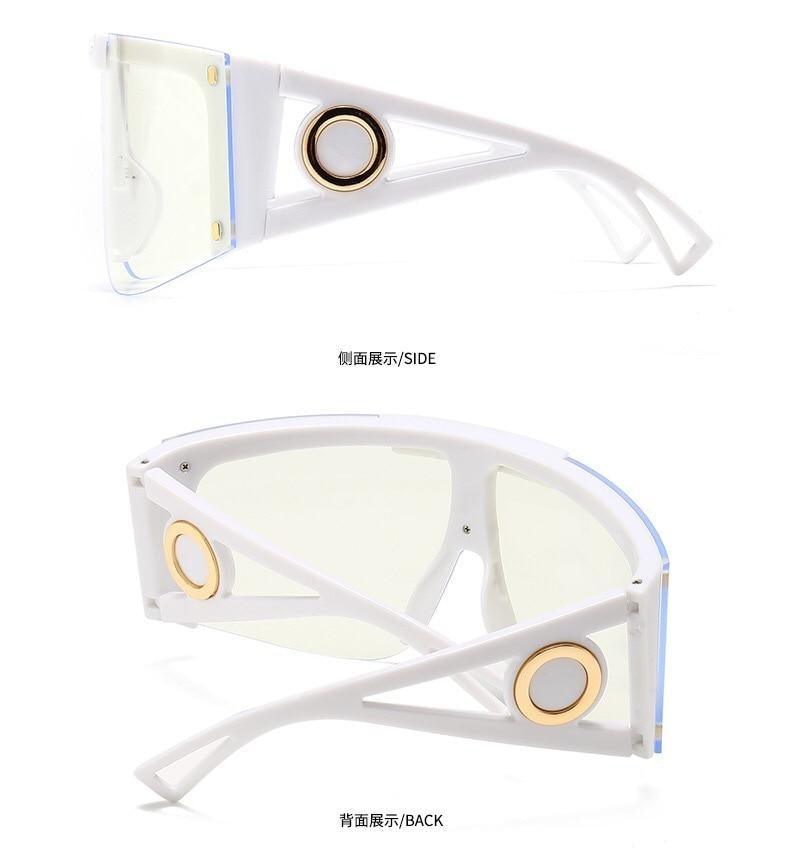 Lunettes de soleil polarisées pour port sur lunettes de vue, avec protection UV 100 %, design classique, grande taille, pour hommes et femmes, avec protection contre le vent et le sable, lunettes connectées pour hommes et femmes
