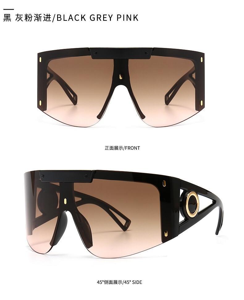 Lunettes de soleil polarisées pour port sur lunettes de vue, avec protection UV 100 %, design classique, grande taille, pour hommes et femmes, avec protection contre le vent et le sable, lunettes connectées pour hommes et femmes