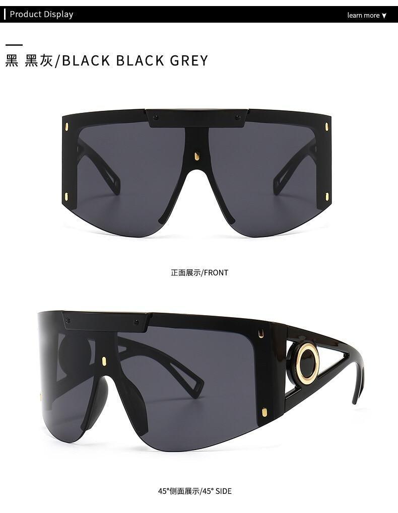 Lunettes de soleil polarisées pour port sur lunettes de vue, avec protection UV 100 %, design classique, grande taille, pour hommes et femmes, avec protection contre le vent et le sable, lunettes connectées pour hommes et femmes