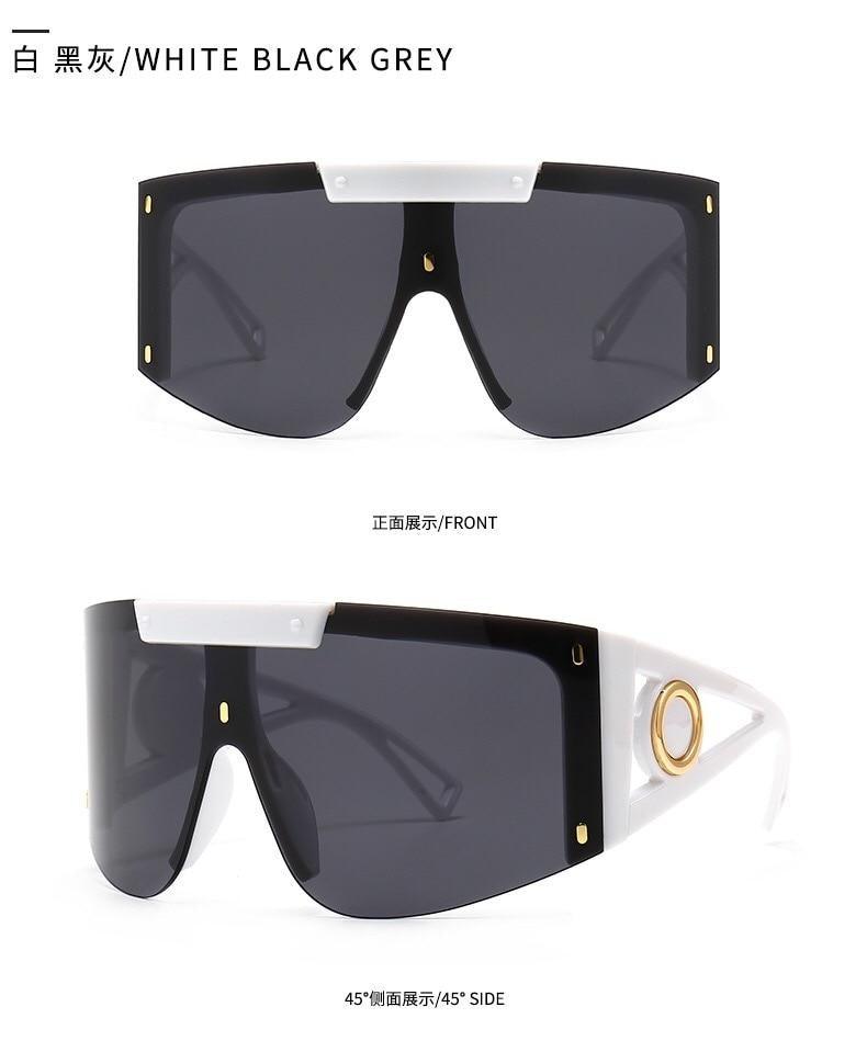 Lunettes de soleil polarisées pour port sur lunettes de vue, avec protection UV 100 %, design classique, grande taille, pour hommes et femmes, avec protection contre le vent et le sable, lunettes connectées pour hommes et femmes