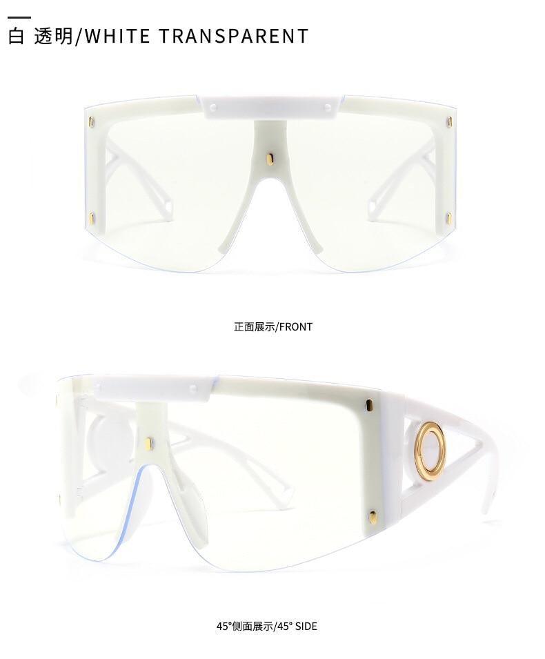 Lunettes de soleil polarisées pour port sur lunettes de vue, avec protection UV 100 %, design classique, grande taille, pour hommes et femmes, avec protection contre le vent et le sable, lunettes connectées pour hommes et femmes