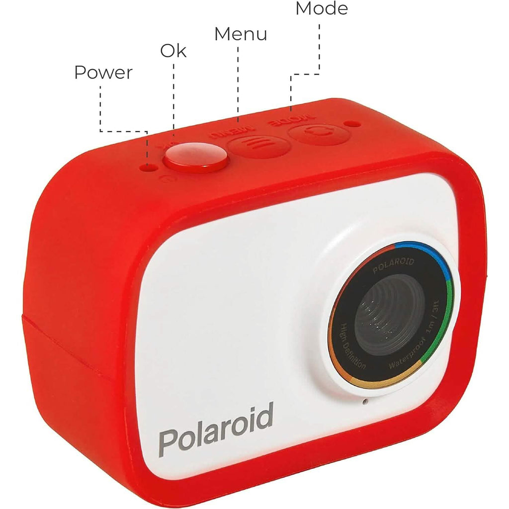 Polaroid Sport Action Camera 720p 12,1 Mpx, Caméscope étanche avec batterie rechargeable intégrée et accessoires de montage, (Reconditionné)