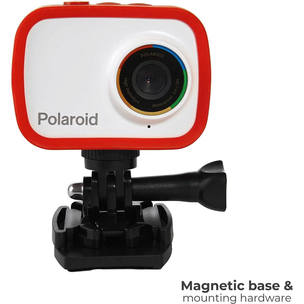 Polaroid Sport Action Camera 720p 12,1 Mpx, Caméscope étanche avec batterie rechargeable intégrée et accessoires de montage, (Reconditionné)