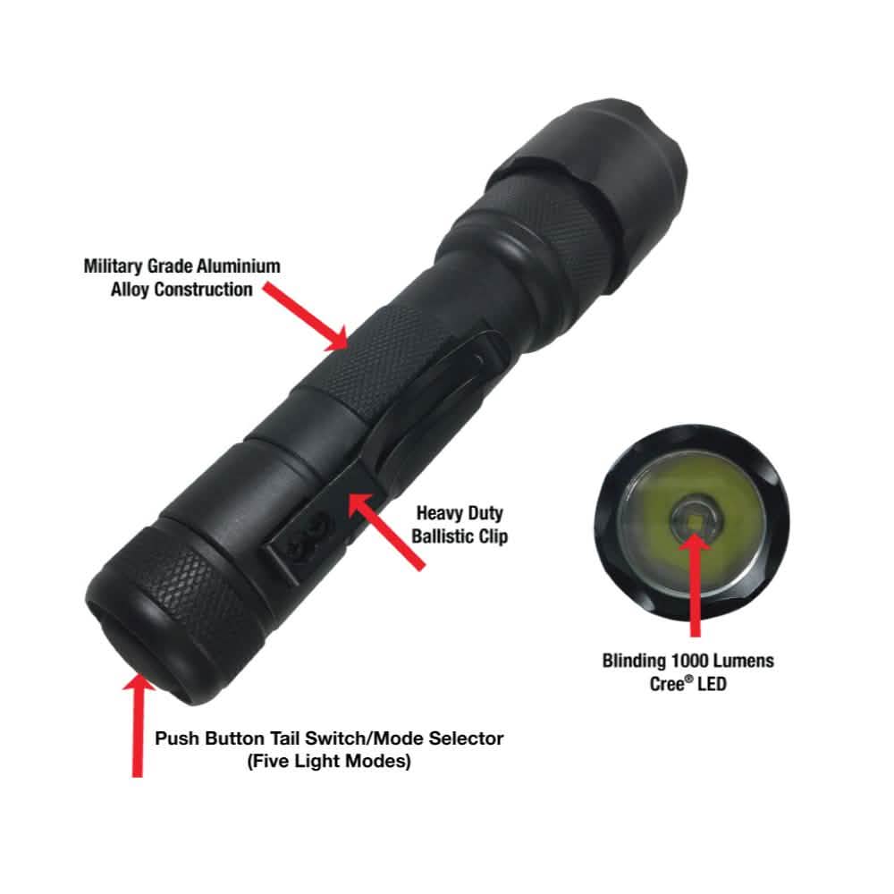 Lampe de poche tactique ultra-légère L2 LED Police Force