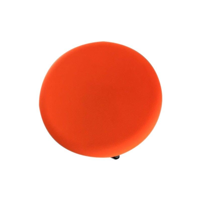 Housse de chaise ronde en tissu polyester imperméable pour siège de salle à manger, housses de chaise d'hôtel et de banquet, protection de chaise ronde, housses de tabouret de bar lavables, housses de coussin de tabouret élastiques pour chaises de bar