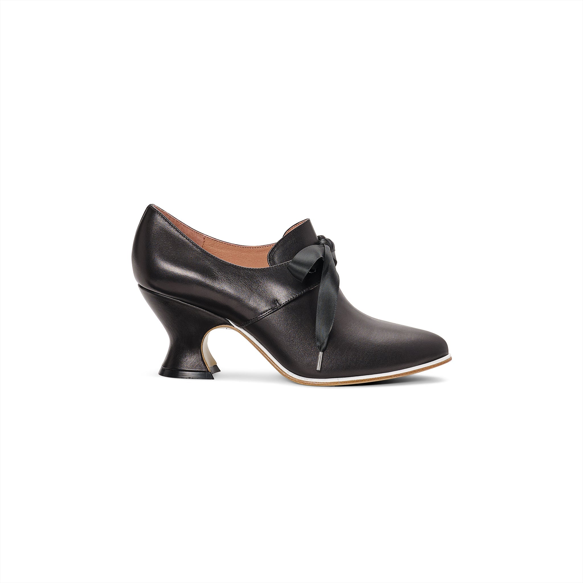 Pompadour 18th Century Leather Shoes (Black)