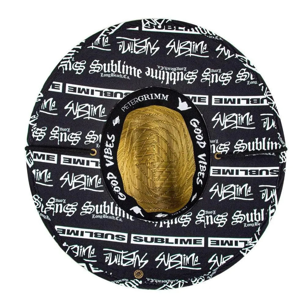 Peter Grimm Sublime Pool Shark Lifeguard - Chapeau de sauvetage en paille de seigle