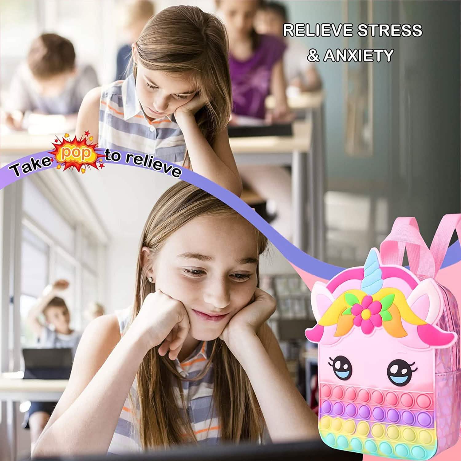 Sac à dos Fidget Pop Licorne