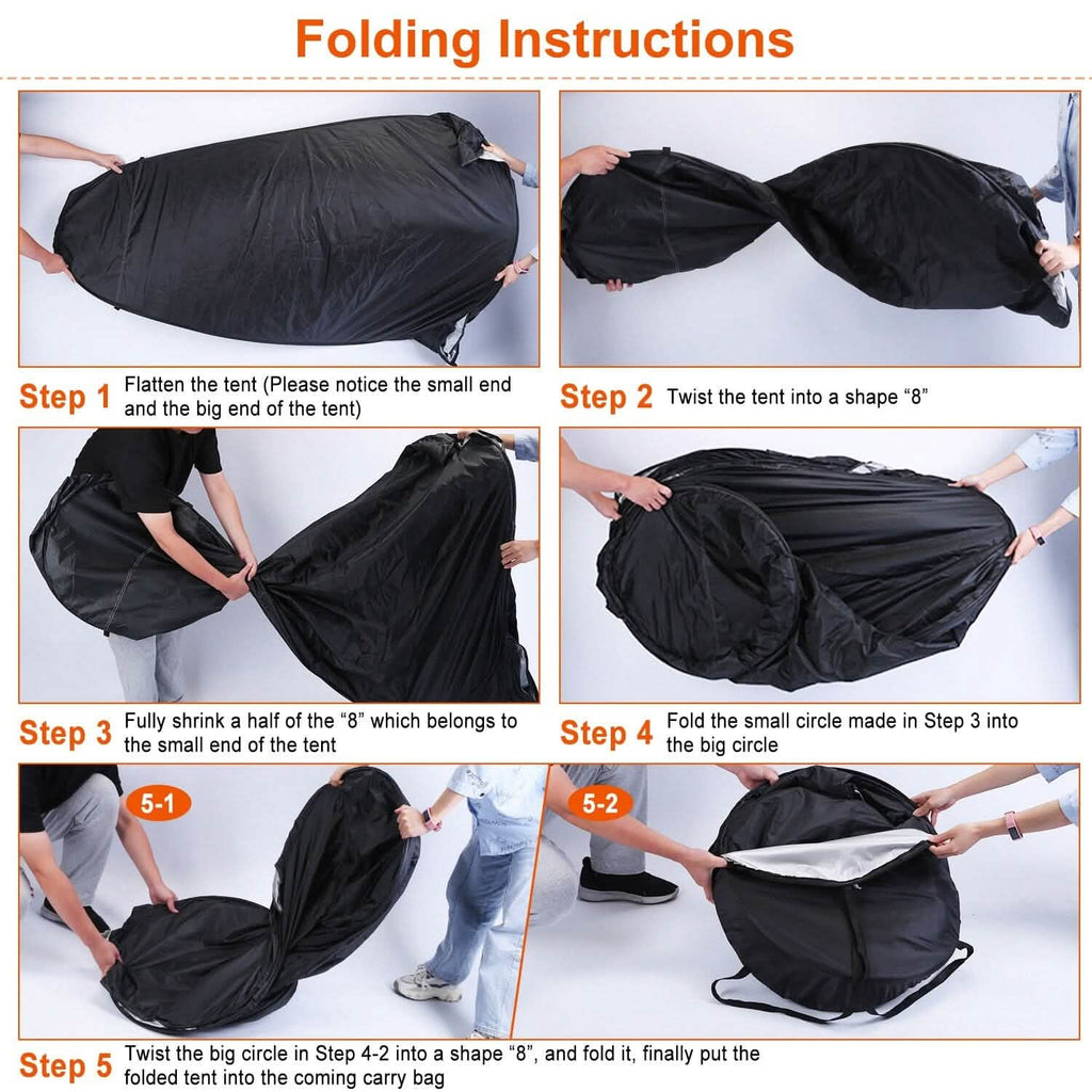 Tente pliante d'intimité Pop Up avec sac de transport