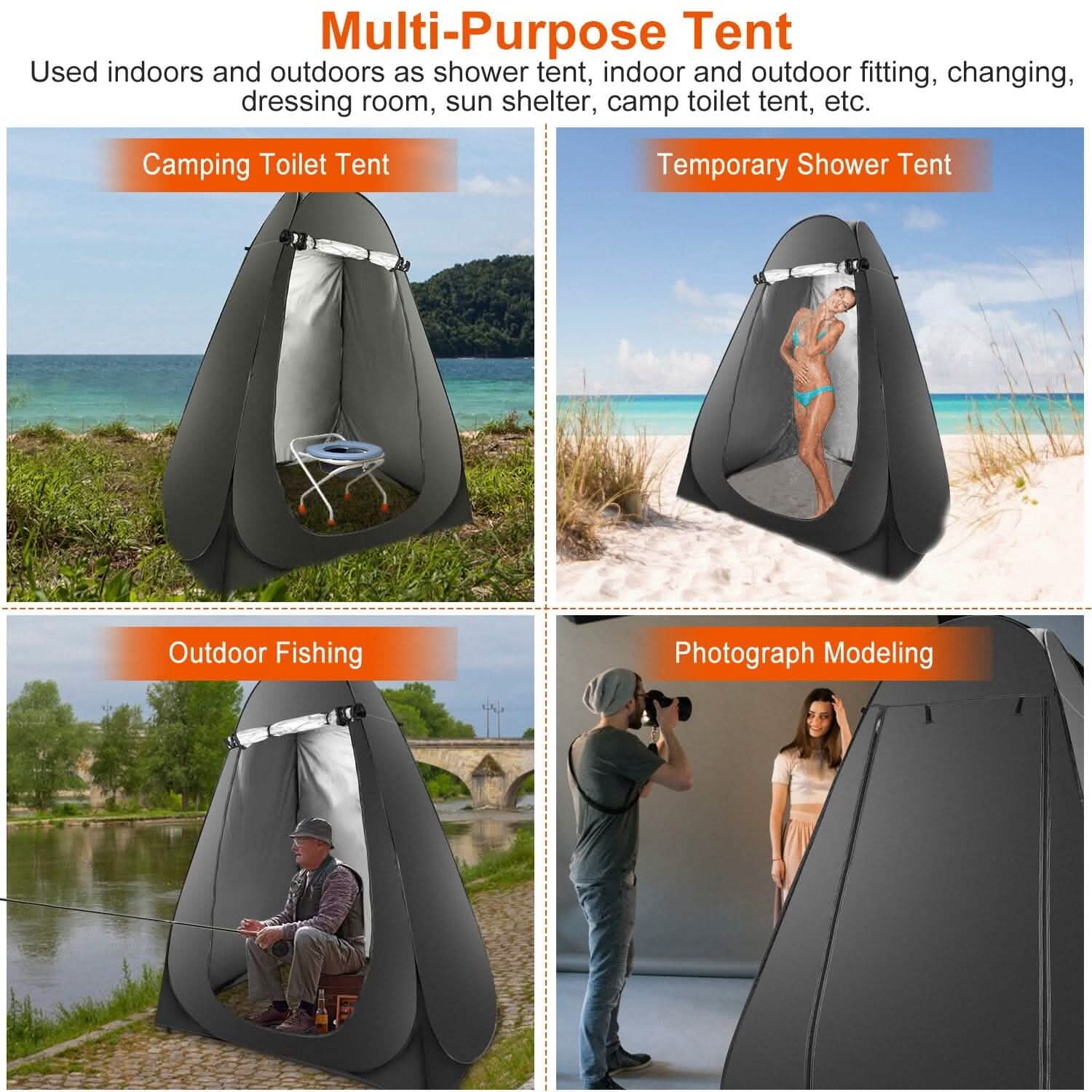 Tente pliante d'intimité Pop Up avec sac de transport