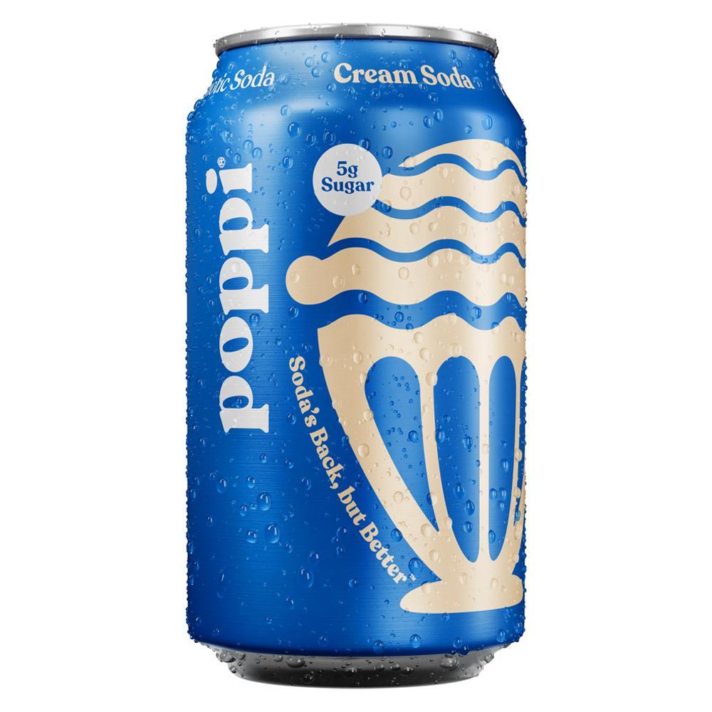 Poppi - Boisson pétillante prébiotique « Cream Soda » (355 ml)