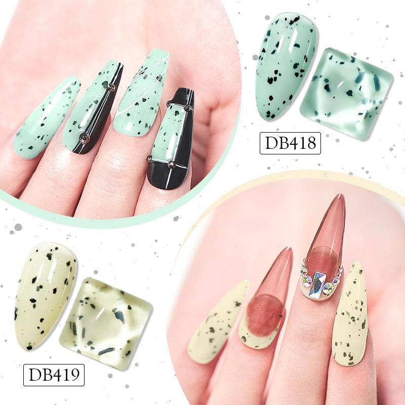 TENDANCE Populaire Luxe Intéressant Gel Ongles Vernis à Ongles Permanent Gel Coquille d'Œuf Gel Vernis à Ongles Design Luxe Coquille d'Œuf Pour Femmes et Filles
