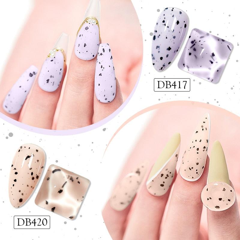 TENDANCE Populaire Luxe Intéressant Gel Ongles Vernis à Ongles Permanent Gel Coquille d'Œuf Gel Vernis à Ongles Design Luxe Coquille d'Œuf Pour Femmes et Filles