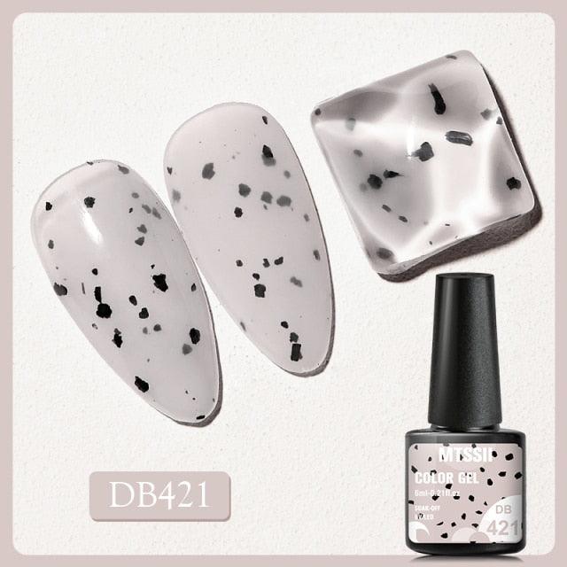 TENDANCE Populaire Luxe Intéressant Gel Ongles Vernis à Ongles Permanent Gel Coquille d'Œuf Gel Vernis à Ongles Design Luxe Coquille d'Œuf Pour Femmes et Filles