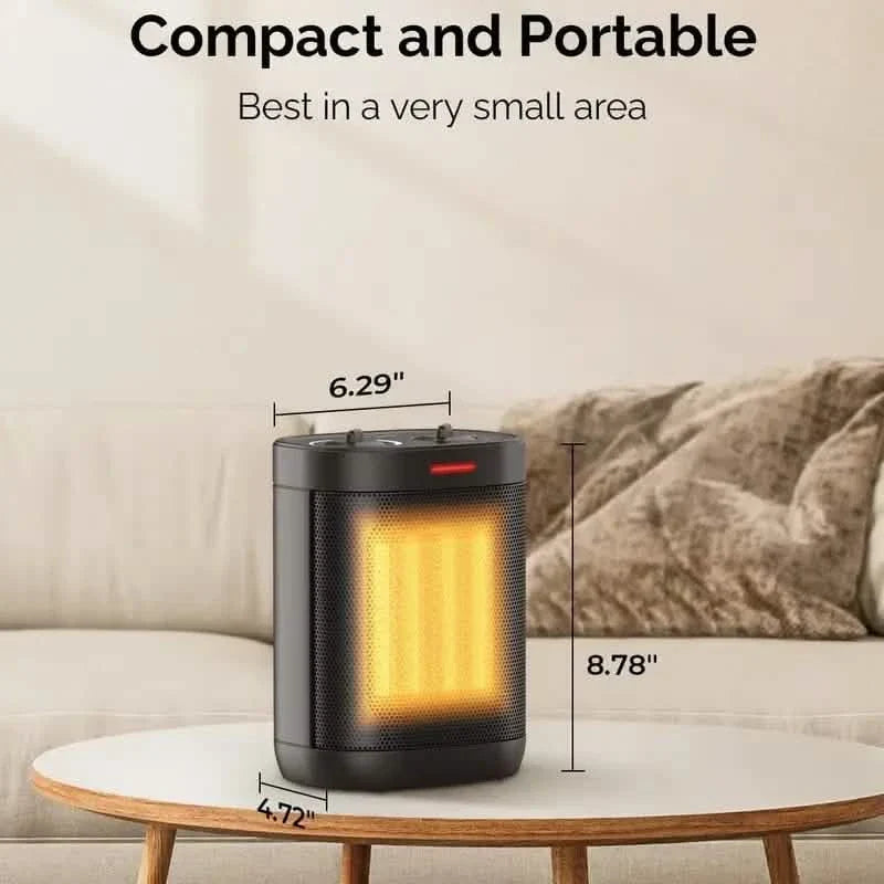 Radiateur soufflant céramique PTC portable 1500W/900W