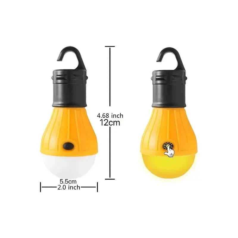 Lampes suspendues portables d'extérieur à 3 LED avec crochet
