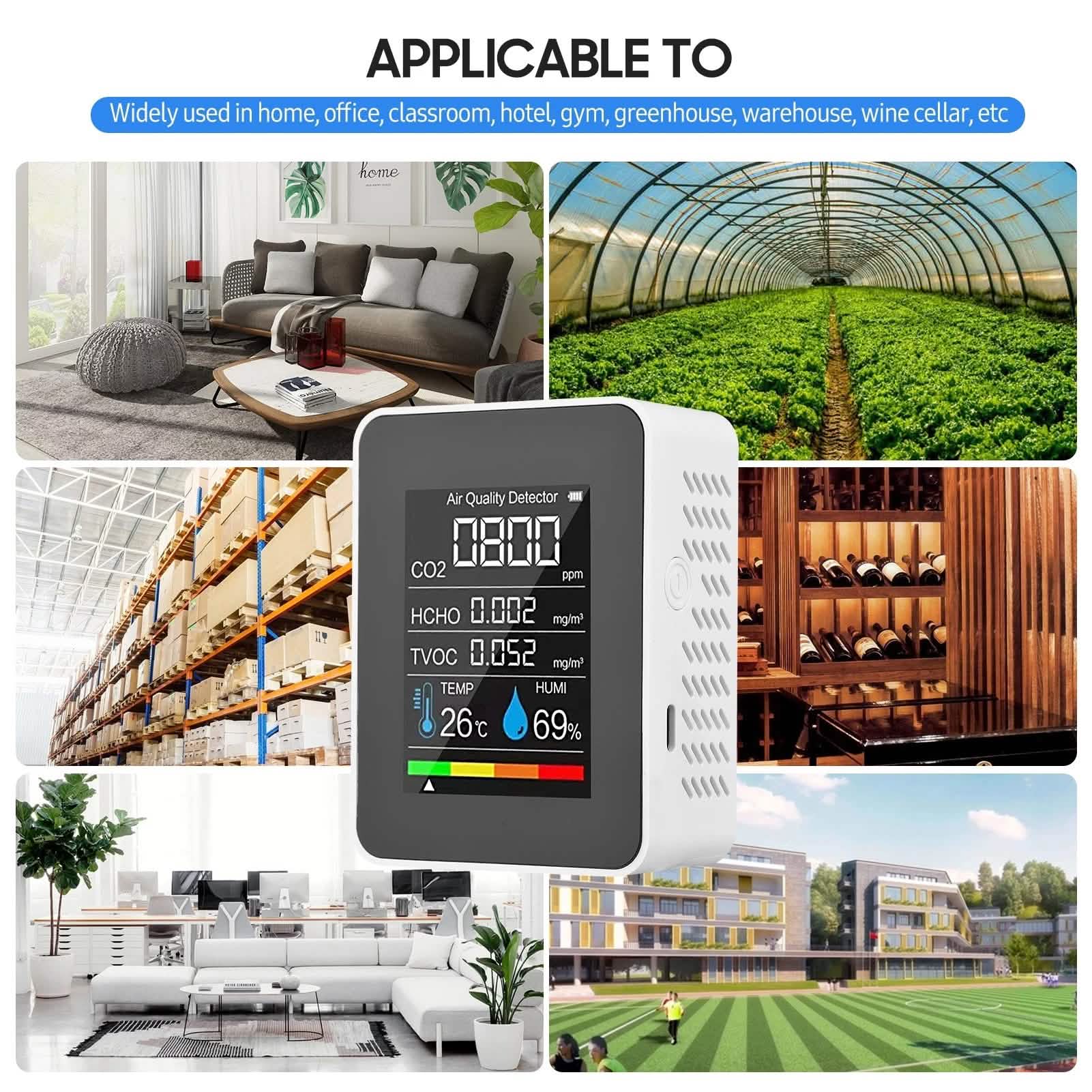 Moniteur de Qualité de l'Air Portable