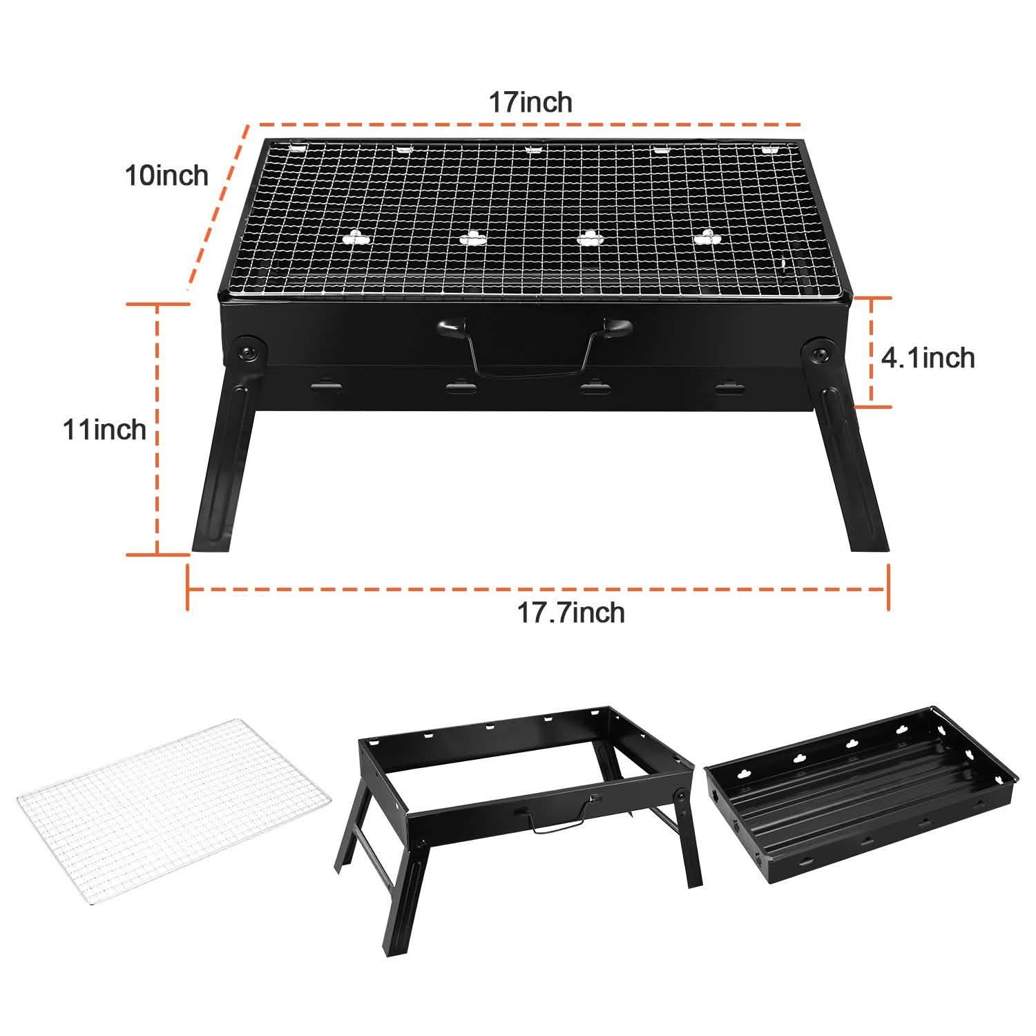 Barbecue Portable Pliable à Charbon