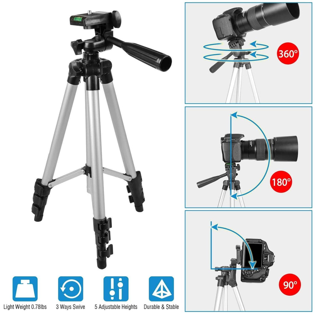 Trépied portable pour appareil photo 45" ajustable
