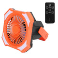 Ventilateur lanterne de camping portable alimenté par batterie 10000mAh avec 4 modes d'éclairage